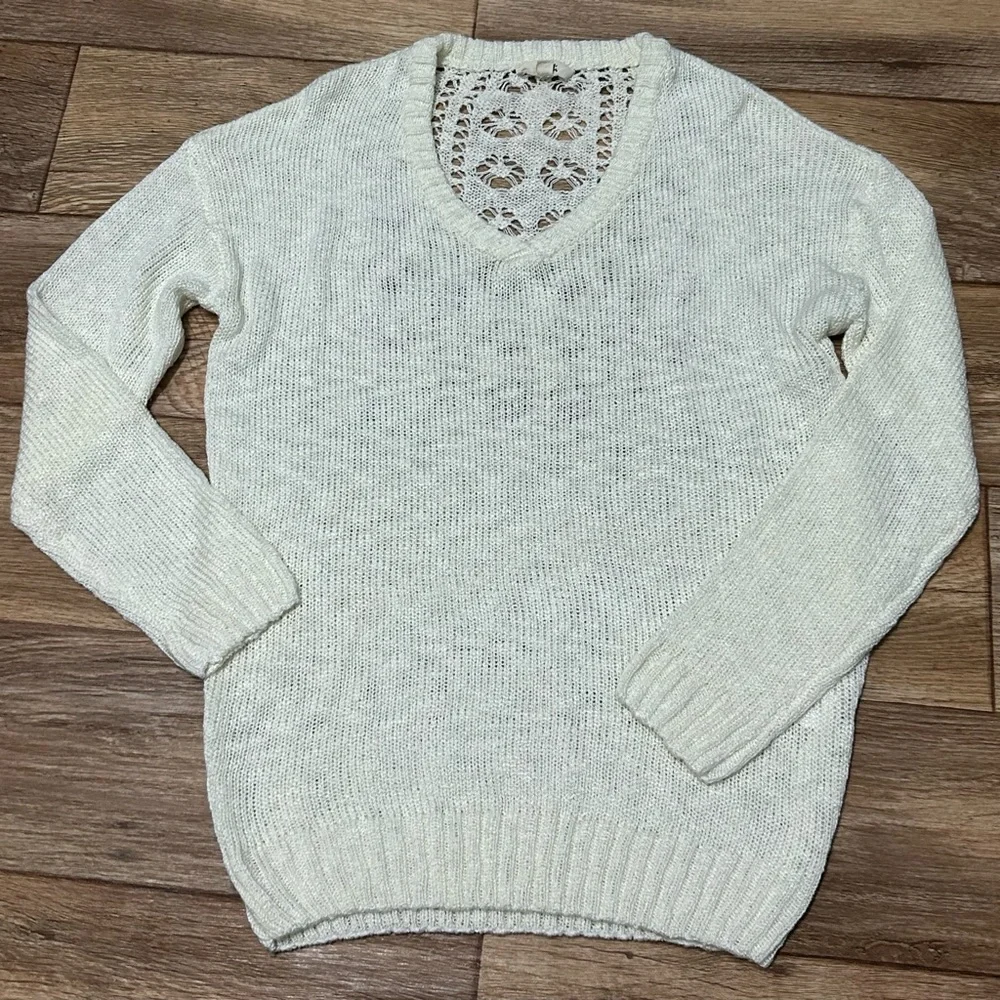 Off White Knit Sweater - Picture 2 of 7